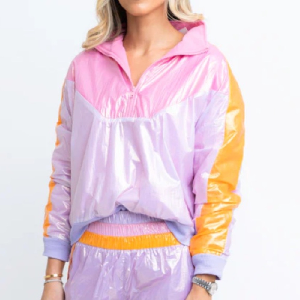 Karlie Color Block Retro Zip Pullover - image 4
